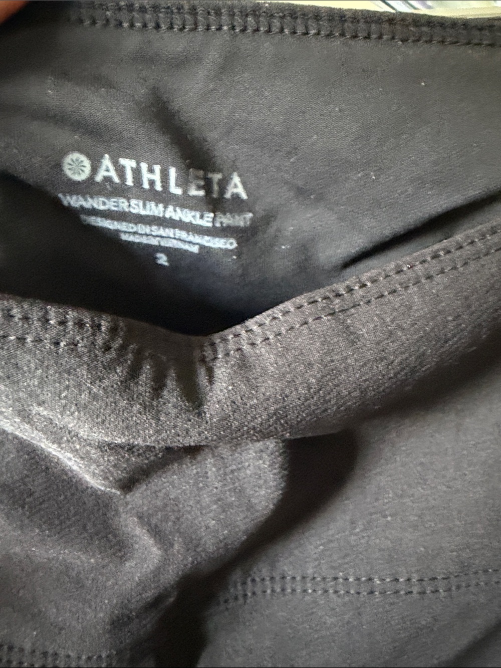 Athleta Black Wander Slim Ankle Pants